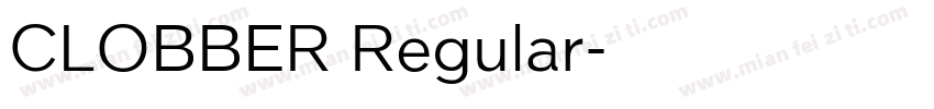 CLOBBER Regular字体转换